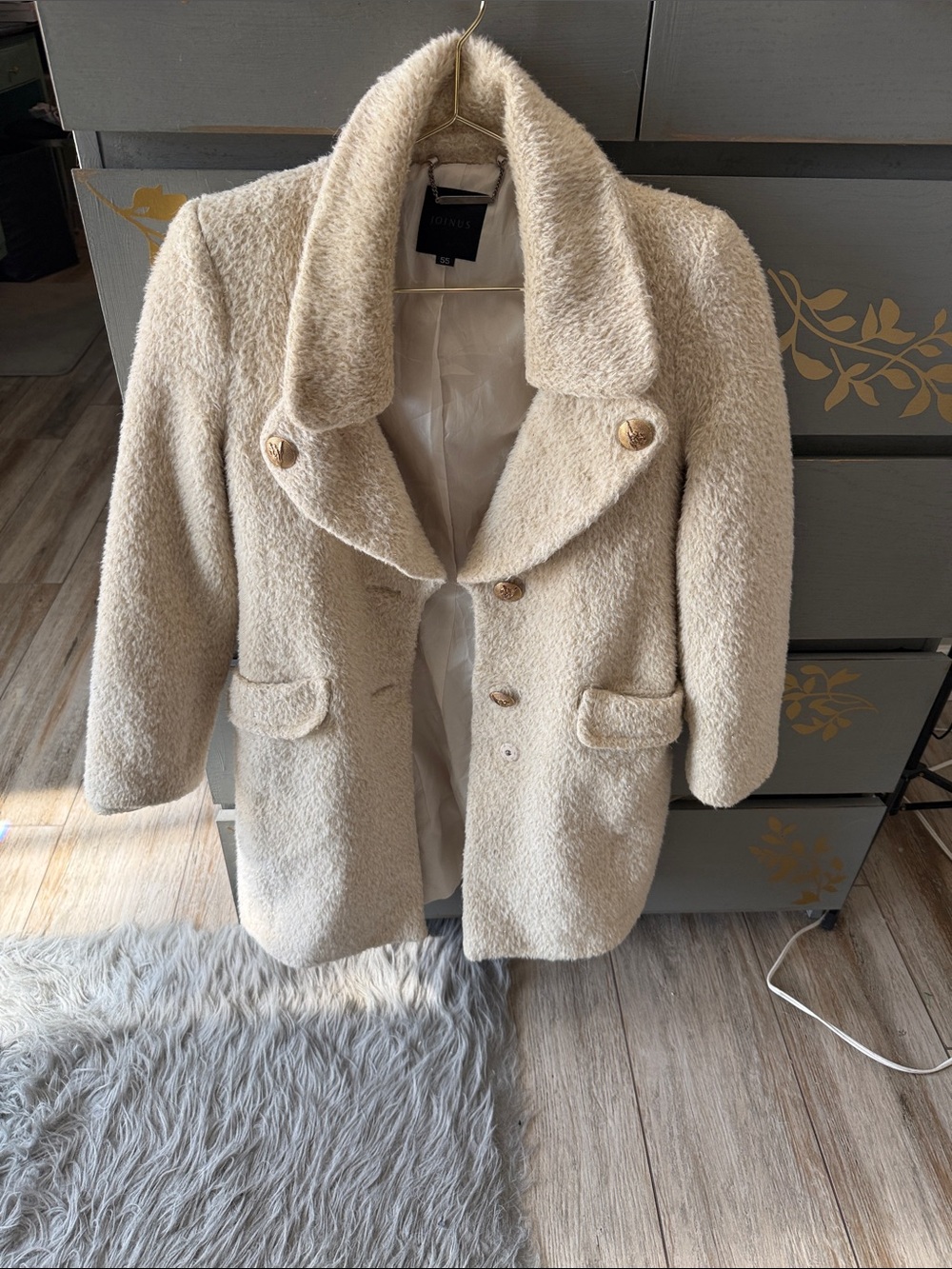 Joinus vintage Cream with gold thread Coat